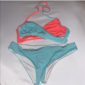 PINK swimsuit bikini set